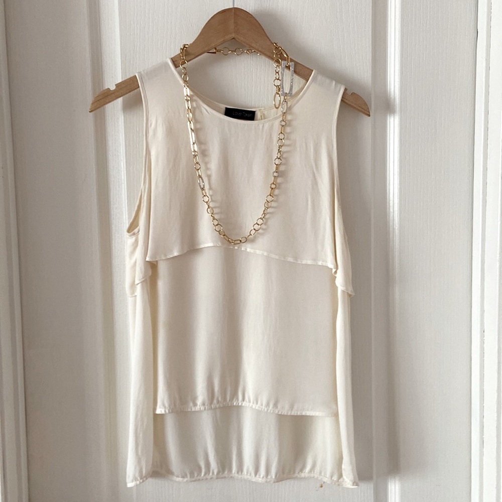 Silk tank top